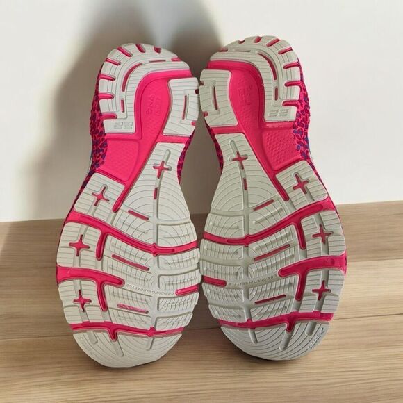 Brooks Adrenaline GTS 22 Running Shoes Womens Sz 9.5 Sneaker Gray Purple Leopard - Picture 4 of 5